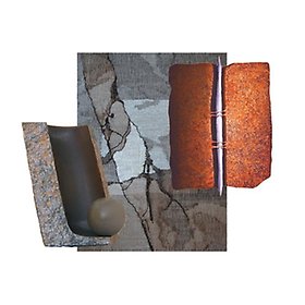 Grafik, keramik och bildväv av Erling och Mona Gustafsson.